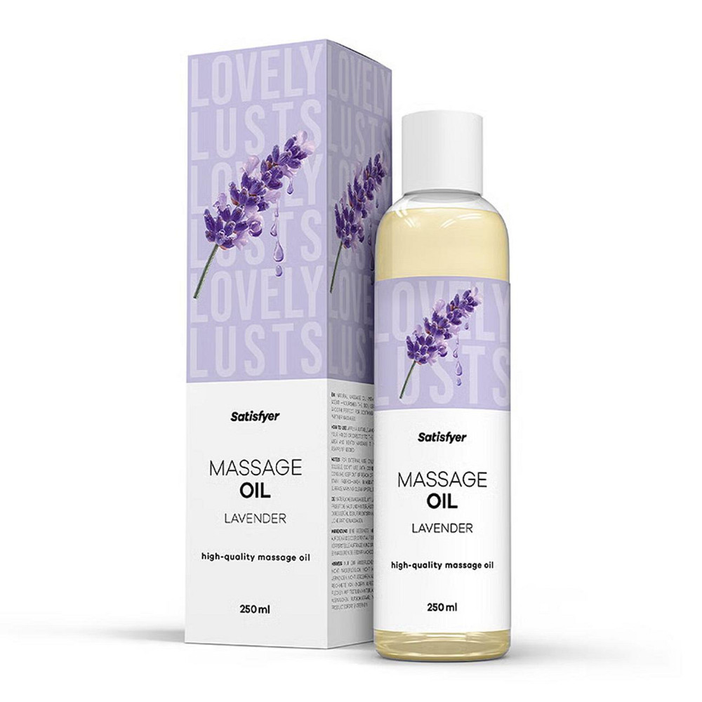 Розпродаж!!! Масажна олія Satisfyer Massage Oil Lavender 250 мл (термін 30.04.2027) Sex Aura Київ - фото 1