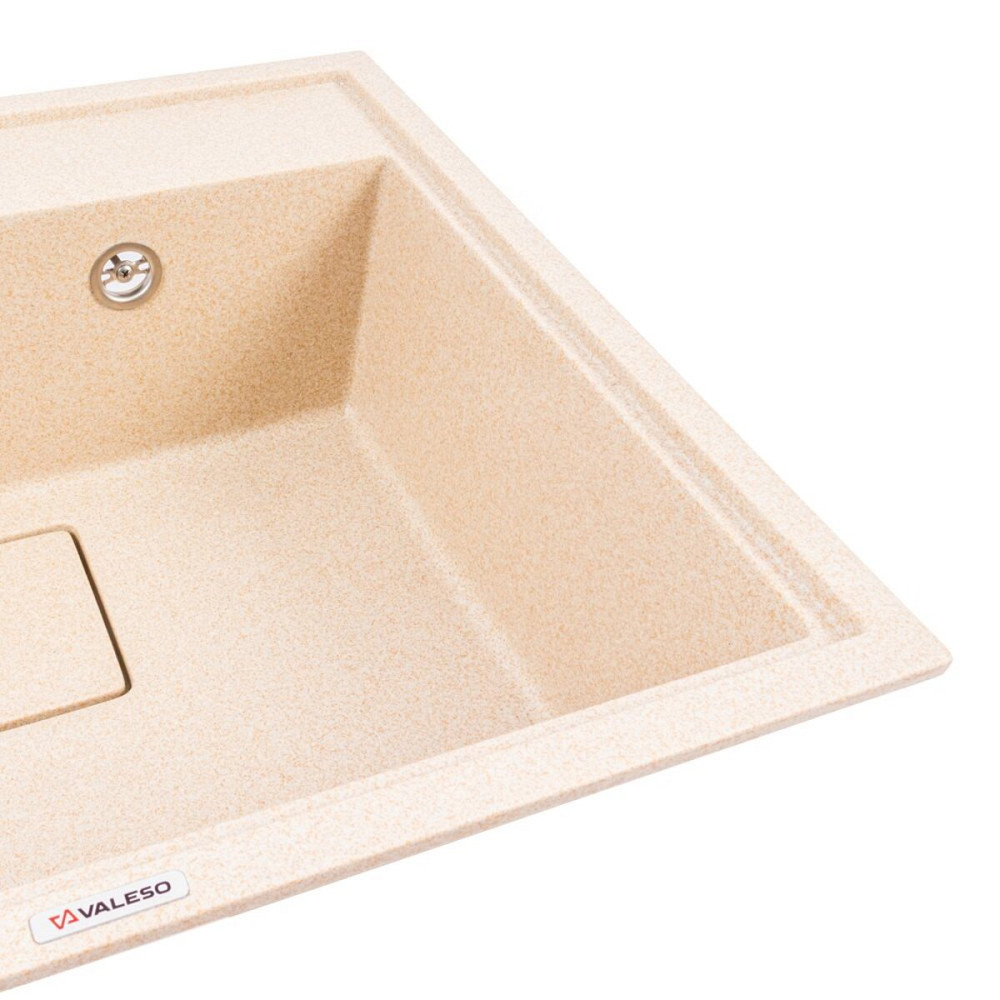 VALESO Гранітна мийка VALESO SHERLIT 6050 матова Сафарі Коломия - фото 10
