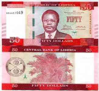 Либерия / Liberia 50 dollars 2016 Pick NEW UNC Полтава