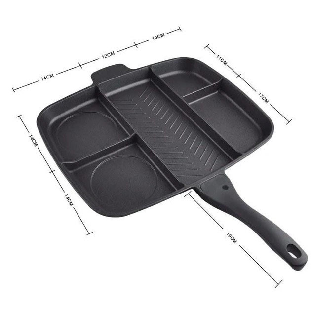 Нова алюмінієва сковорода UNIQUE UN-4021 38 х 31см, Сковорода для використання на плиті JS-81 Львів - фото 12