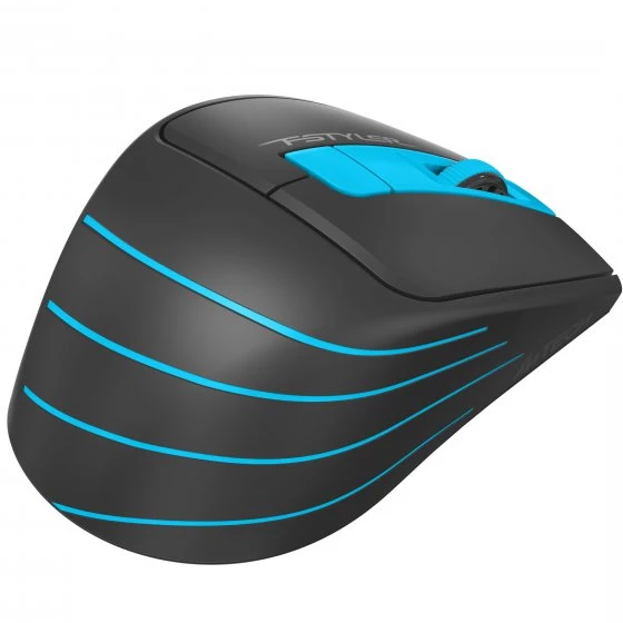 Мишка бездротова безшумна A4 Fstyler FG30S (Blue) чорний/блакитний Житомир - изображение 4