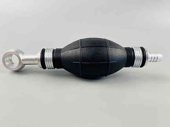 Ручний насос для перекачування рідини з клапаном масло-бензостійка гума алюмінієві наконечники d = 10 мм/d=14 м Мукачево