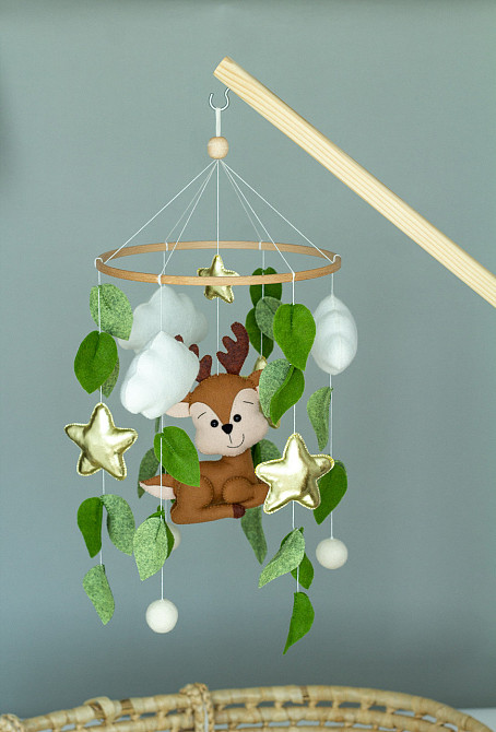 Мобіль на ліжечко WoollyFox «Оленя» Київ - фото 7