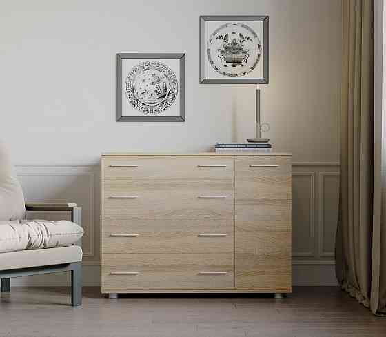 Комод для спальни Эверест с 4-мя ящиками К-3 (телескопические) 100х38х73 дуб сонома (DTM-2494) Днепр