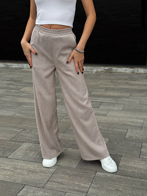 Жіночі вельветові штани палаццо "Garda" | Батал Київ - фото 5