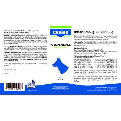 Вітаміни для собак Canina Welpenkalk Таблетки для цуценят 350 г (4027565120758) Вінниця