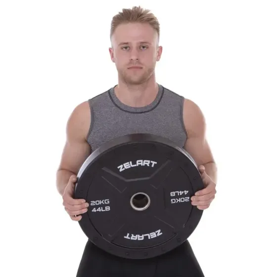 Диск бамперний для кросфіта 20 кг Zelart TA-2258-20 Київ