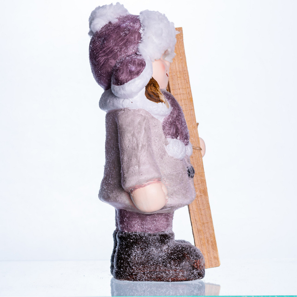 Фигурка Девочка с лыжами для новогоднего декора Киев - изображение 3