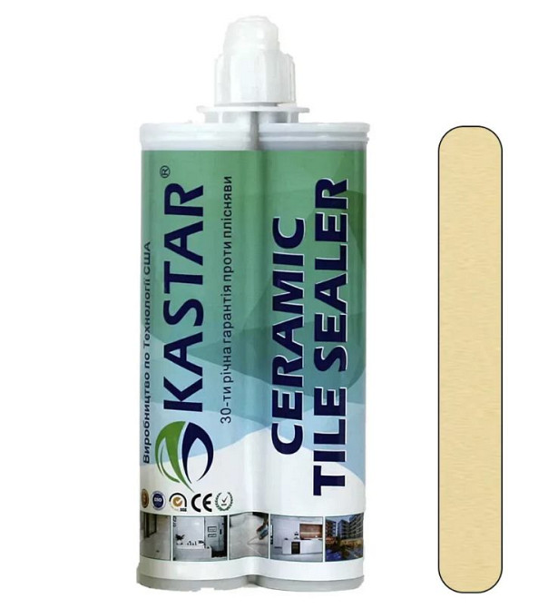 Епоксидна фуга для швів Kastar Ceramic Tile Sealant K02 слонова кістка 400 мл Київ - фото 1