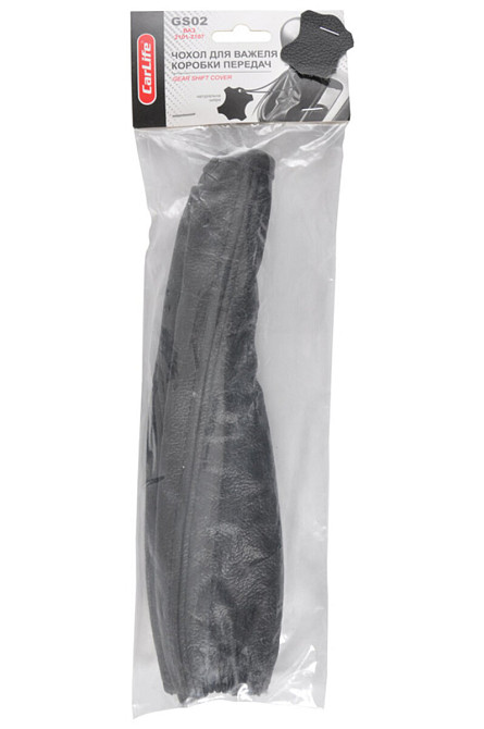 Чохол на важіль КПП ВАЗ 2101-07, шкіряний, чорний Київ - фото 1