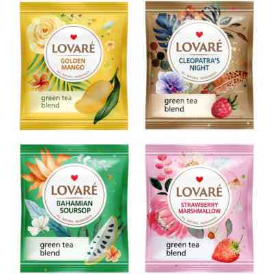 Чай Lovare Green Tea Assorted 32 шт (79655) Вінниця