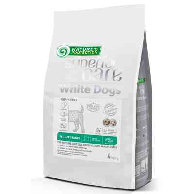 Сухий корм для собак Nature&apos;s Protection Superior Care White Dogs Grain Free Insect All Sizes and Life Stages 4 кг (NPSC47600) Вінниця