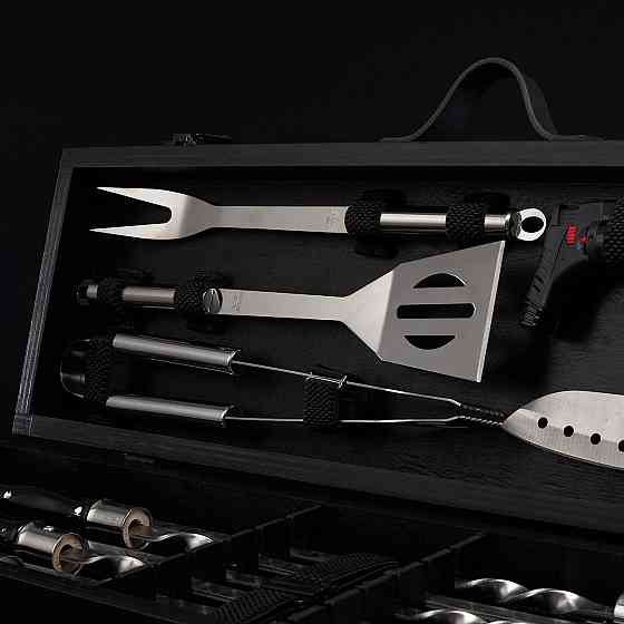 Шампури подарункові набір бокс для пікніка гриля та барбекю Оригінальні Віп подарунки на день народження татові, хлопцю, Тернопіль