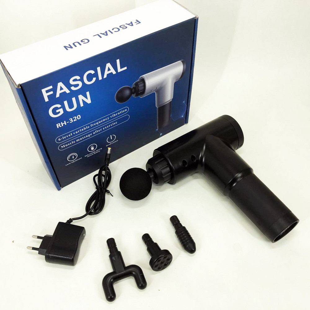 Аккумуляторный массажер для икр Fascial Gun KH-320, Вибрационный массажер ручной, Масажер для поясницы BV-54 Львов - изображение 17