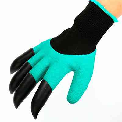 Садові рукавички з пазурами Garden Glove 4505 для посадки, прополювання та розпушування ґрунту, унів Київ