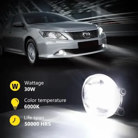 Противотуманная универсальная диодная TOYOTA RAV 4 CAMRY LEXUS 45В туманки Харків