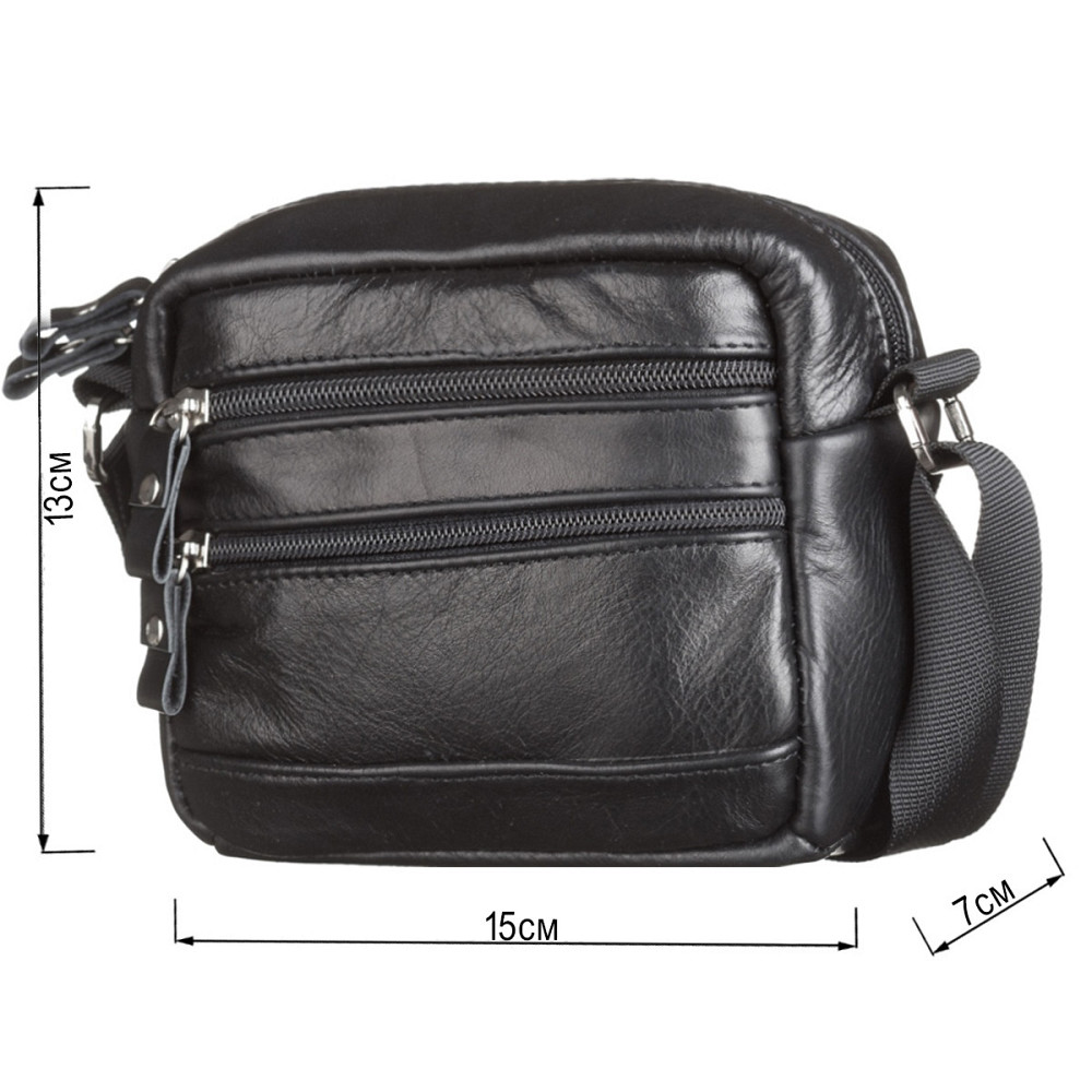 Сумка чоловіча Чорна (SHVIGEL) Київ - фото 15