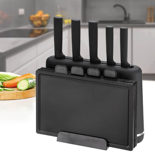 Набір ножів 10 предметів:(5шт + підставка + обробні дошки) MR-1412-BLACK Maestro Житомир - изображение 9