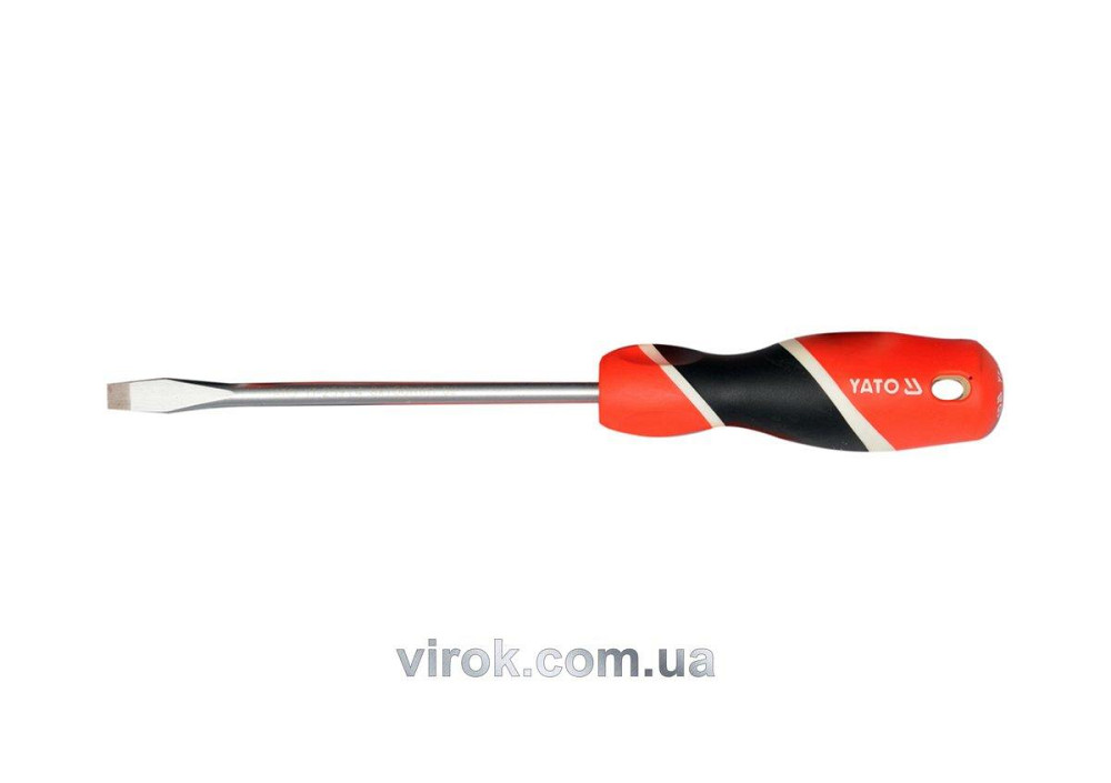 Викрутка плоска YATO : шліц SL8 х 150 мм [6/24/96] Одеса - фото 1