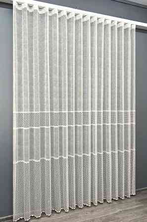 Тюль VR-Textil 2021т Жаккард Кремовый 400х270 см (42-1086) Киев