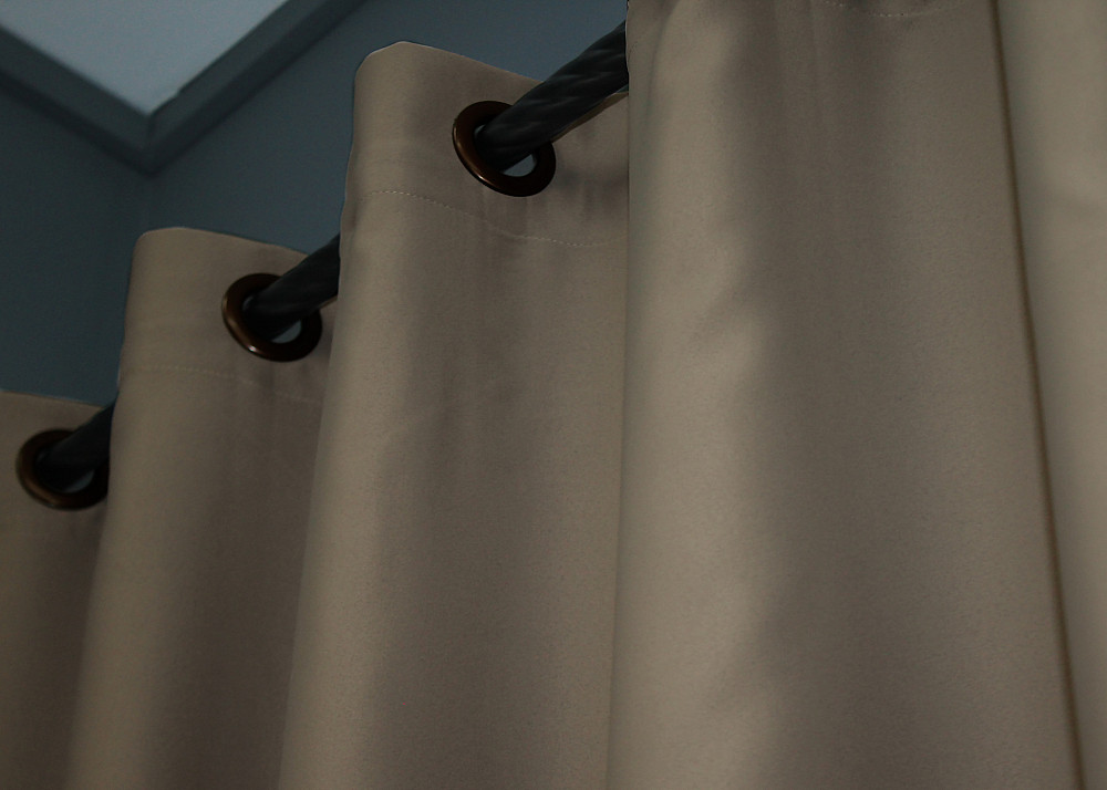 Комплект штор на люверсах VR-Textil Bagema Rvs № 1239ш 150х250 см 2 шт Молочний шоколад (37-0110) Київ - фото 8