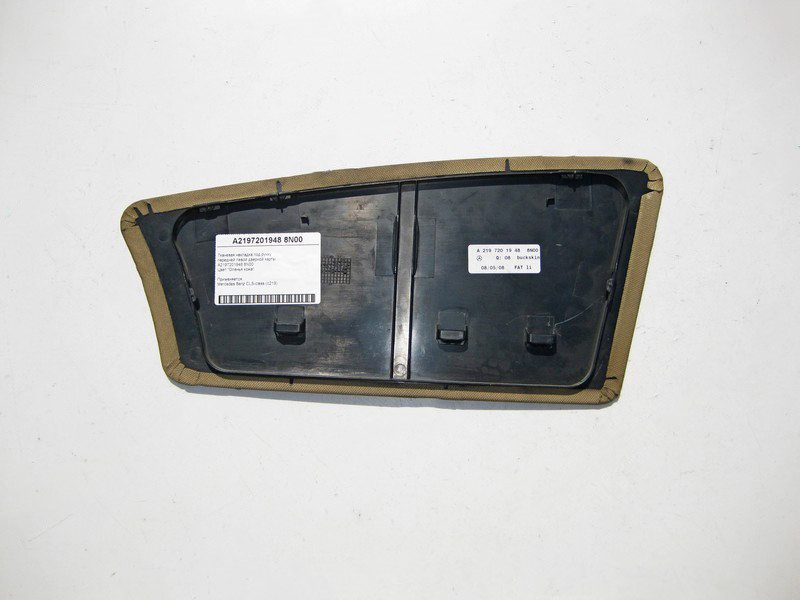 Mercedes-Benz  A2197201948 8N00 Тканинна накладка бежева під ручкою передньої лівої дверної картки CLS C219 Одеса - фото 2