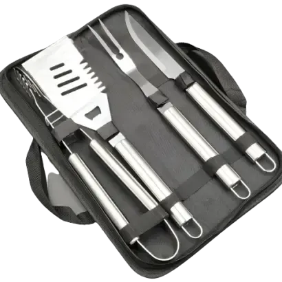 Набор аксессуаров для барбекю 4 предмета в чехле Коломия - фото 1