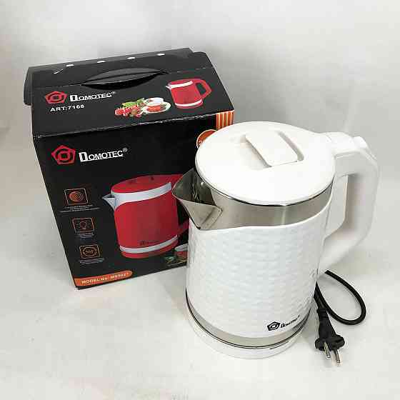 Чайники металлические из нержавеющей стали Domotec MS-5027 2000 Вт 2.2 л, Бытовой чайник для кухни EZ-39 Львов