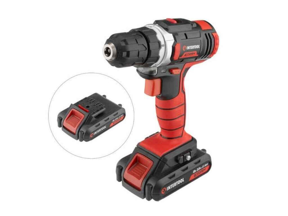 Дриль-шурупокрут акумуляторний Li-Ion 18 В WT-0314 ТМ INTERTOOL Київ - фото 1