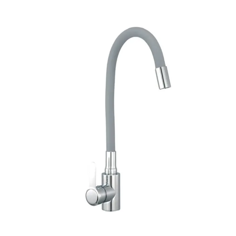 Кухонный смеситель Champion EZA-011 с силиконовым изливом и нержавеющей сталью хром серо-рефлекторный (CH6456) Харьков - изображение 1