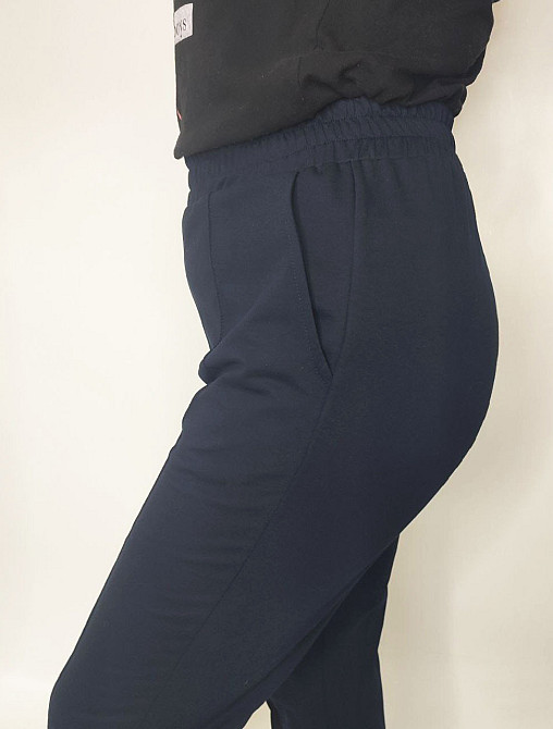 Брюки женские трикотажные Темно-cиний 50/52 Харьков - изображение 2