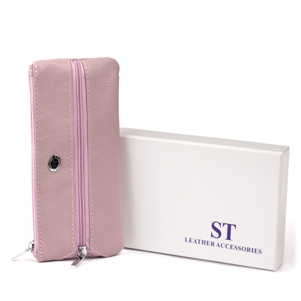 Ключниця-гаманець з кишенею унісекс Лілова (ST Leather) Київ - фото 2