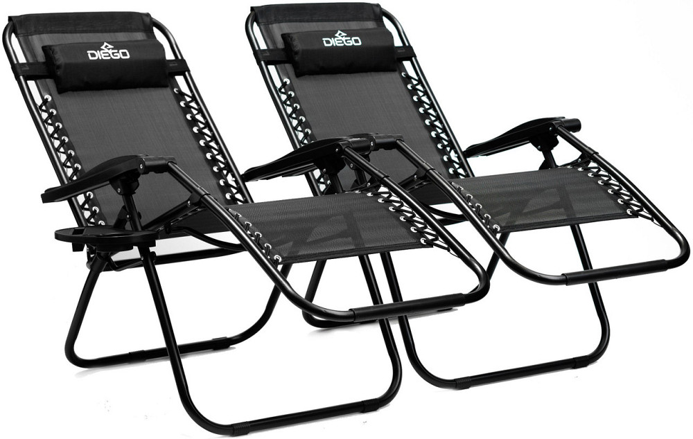 Кресло шезлонг комплект 2шт Diego 173см + подстаканник (Польша) Киев - изображение 2