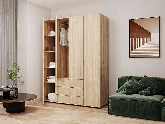 Шафа розпашна для одягу Doros Гелар 155х49,5х203,4 см Дуб сонома (DRS-011102) Львів