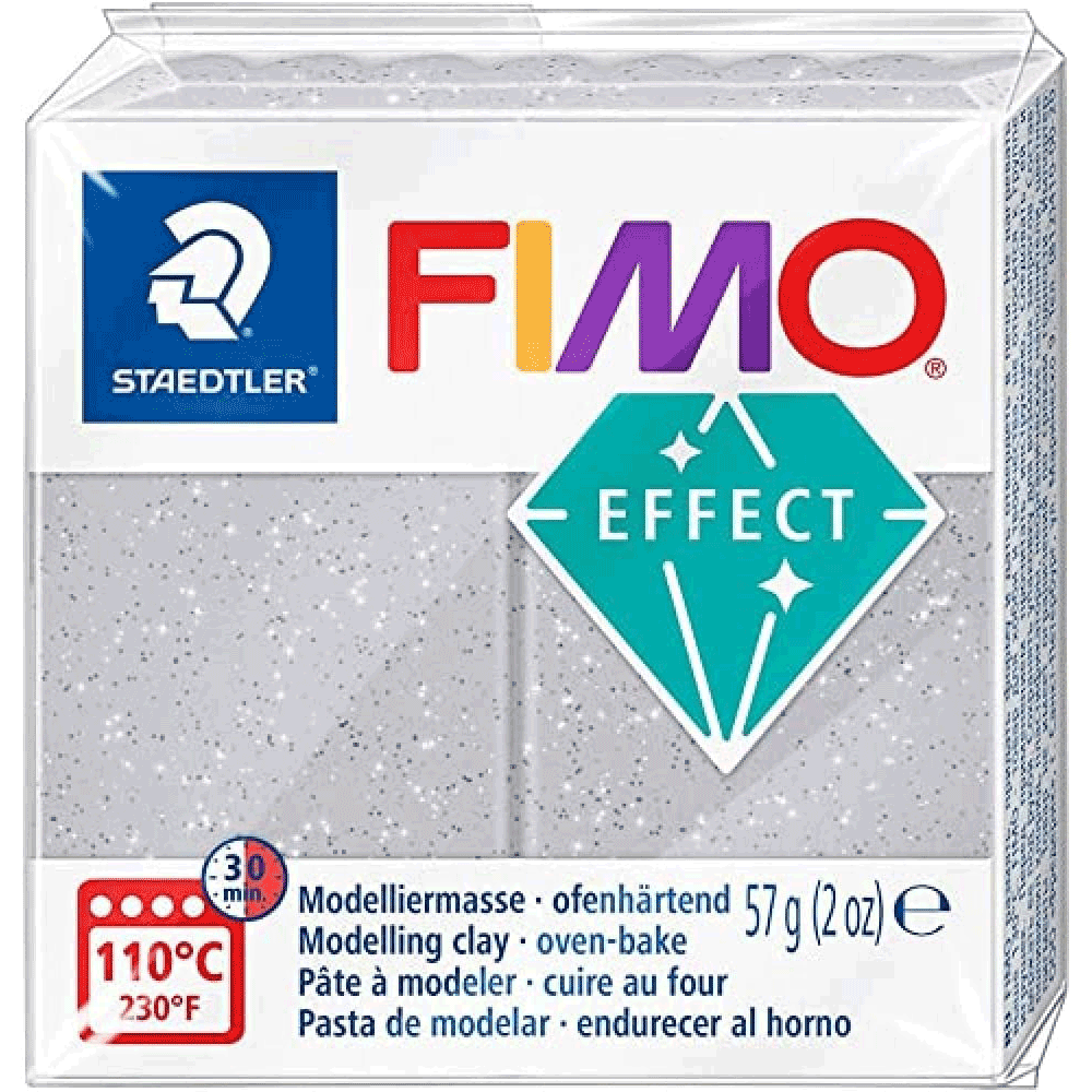 Пластика Effect Серебро с блестками 57г Fimo Киев - изображение 1