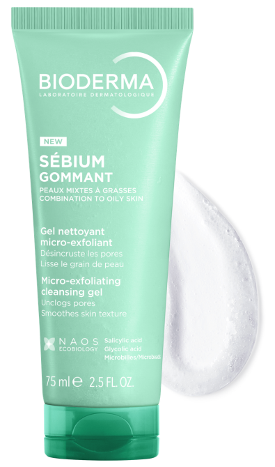 Біодерма Себіум Гель-скраб Гомман Bioderma Sebium Exfoliating Purifying Gel 75 мл Дніпро - фото 1