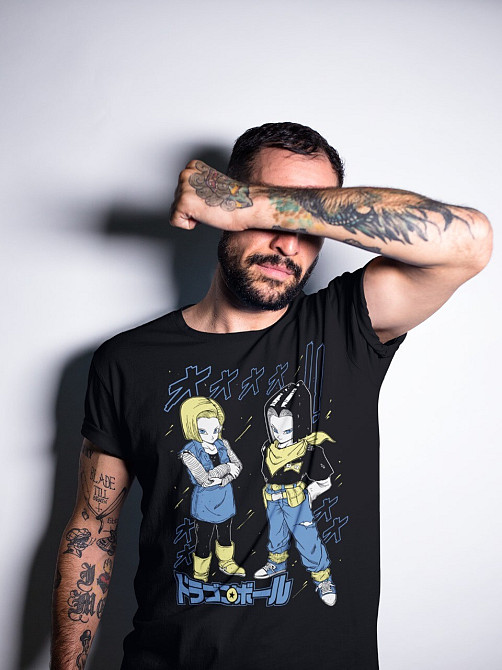 Футболка для мальчика аниме Аниме Манга Тренд Джапанесе оверсайз (рост от 165 до 180 ) Черний AnimeJ0356m Днепр - изображение 3
