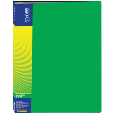 Папка с файлами Economix А4 с 40 файлами, зеленая (E30604-04) Винница - изображение 1