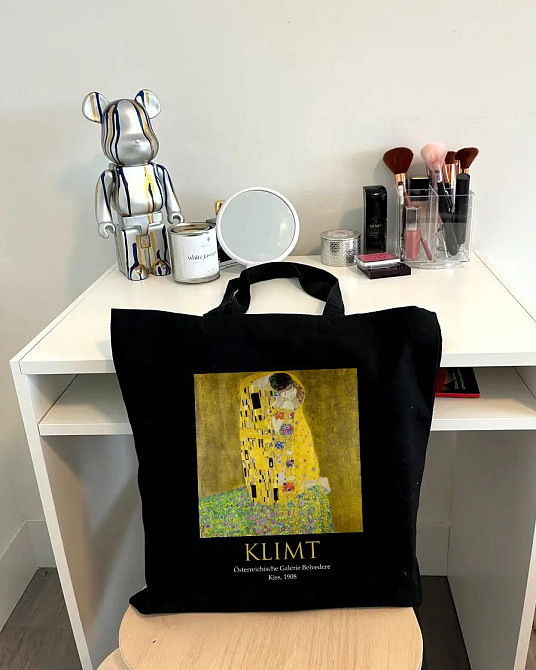 Екошопер BookOpt ВК4064 KLIMT «Поцілунок» Чорний Київ - фото 4
