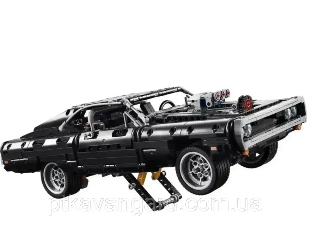 Конструктор машинка Додж Чарджер "Форсаж" 1077 деталей Technic 6096 чорний Хмельницький - фото 6