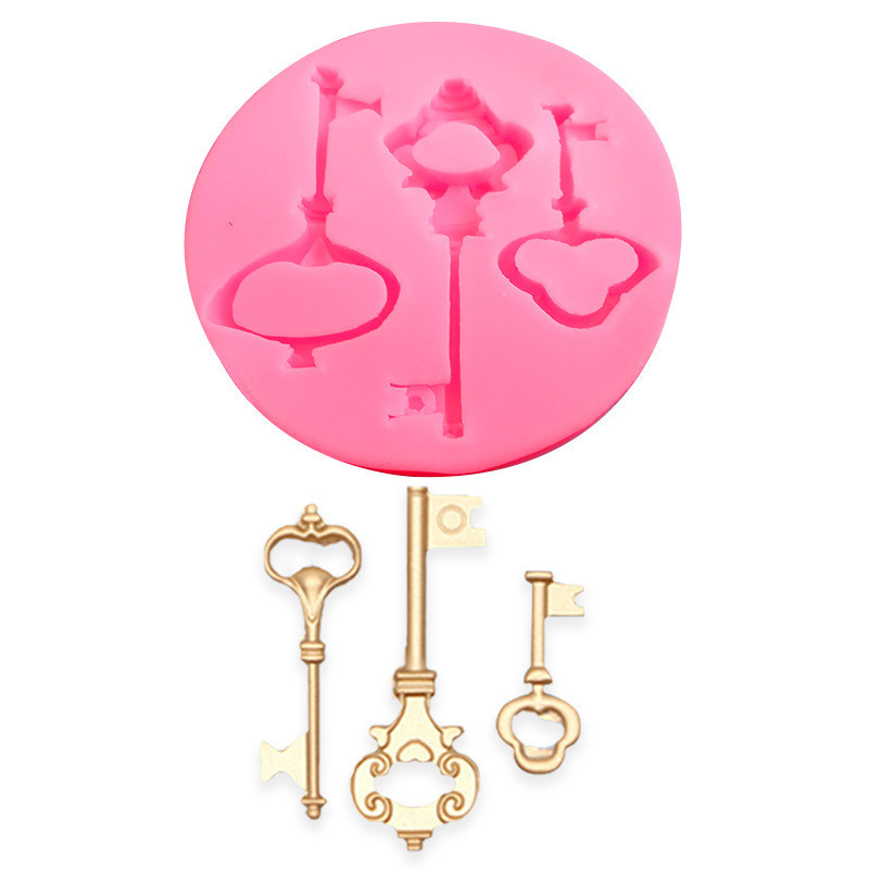 Молд силіконовий Ключі 75 мм рожевий Київ - фото 4