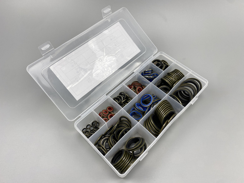 Набір шайб із гумовими кільцями (245 шт.) для будь-якої гідравліки. (12 різновидів; від М6 до М30) Мукачево - фото 4