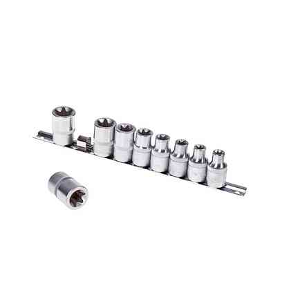 Набір головок 9ін. 1/2&quot;DR зовнішній TORX Е10-Е24, HANS (46410-9C) Вінниця