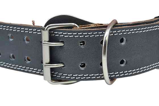 Пояс для важкої атлетики MadMax MFB-245 Full leather шкіряний Black S Луцк