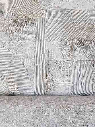 Обои виниловые на флизелине Sintra Edelina геометрия абстракция фигуры структурные 3д серые золотистые Киев