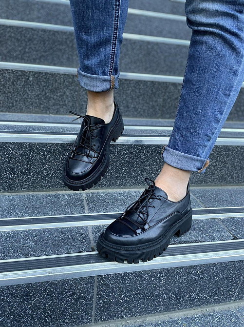 Olli Туфлі жіночі OLLI T-306-Астра чорні (весна-осінь, шкіра натуральна) (4772) Коломия - фото 2