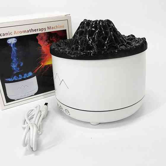 Зволожувач повітря Вулкан з ефектом полум'я та підсвічуванням зволожувач-нічник Аромадіфузор RT-942 з підсвічуванням Київ