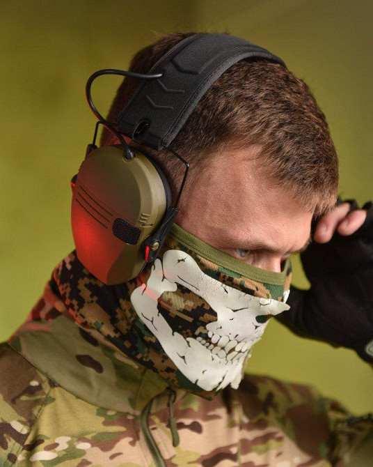 Навушники активні тактичні для стрільби ЗСУ олива розор Razor Одеса - фото 1