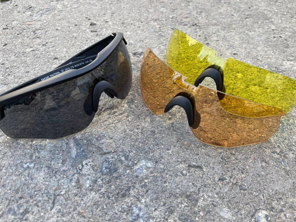 Балістичні окуляри Safari зі змінними лінзами (3 шт.) Вінниця - фото 6