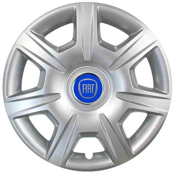 Автомобільні модельні ковпаки R15 Fiat (синій) 327 4шт, SJS, сріблясті Вінниця